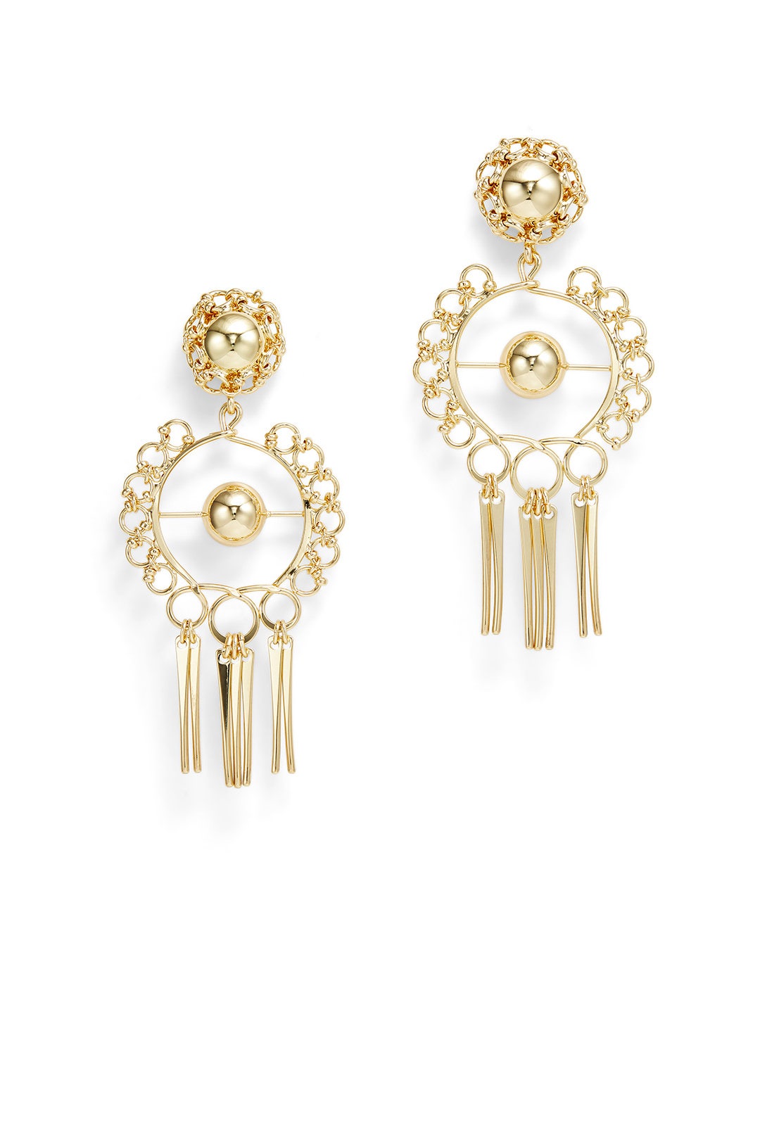 Gold Ash Earrings by Dannijo
