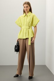 Belted Short Sleeve Top by Eudon Choi x RTR