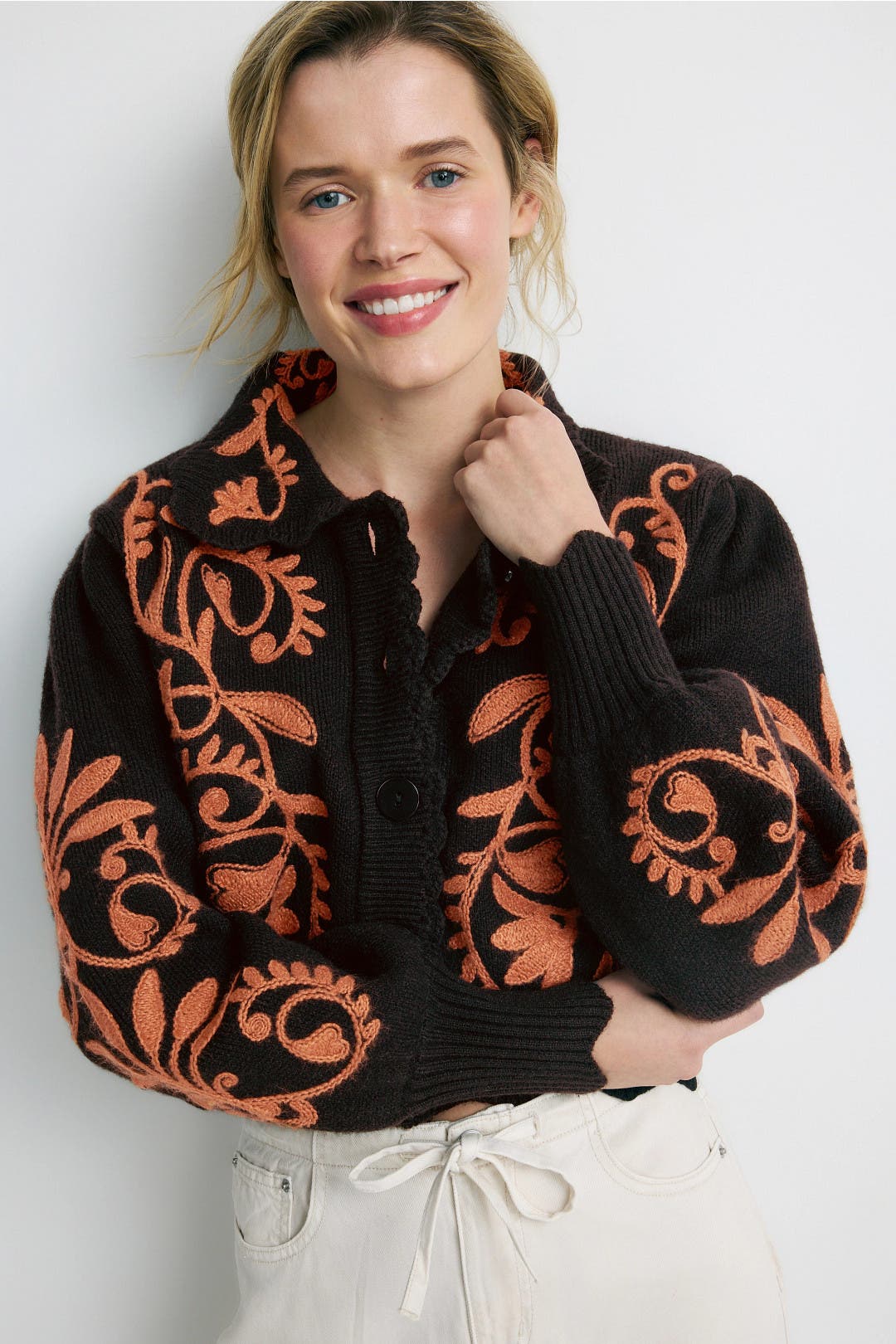 Cornely Ainika Knit Cardigan by FARM Rio | Rent the Runway