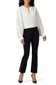 Button Up Hem Pants by Fifteen Twenty