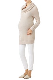 Oatmeal Cowl Maternity Sweater by Ingrid & Isabel