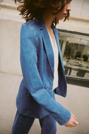 The Nina Denim Boyfriend Blazer by Joe's Jeans