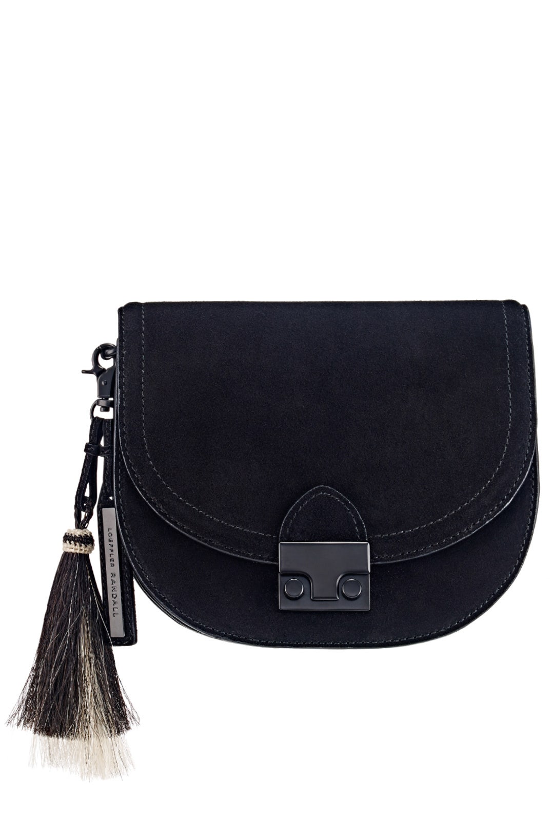Natural Black Saddle Bag by Loeffler Randall for 85 Rent the Runway