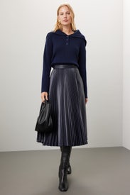 Navy Button Up Sweater by Marissa Webb x RTR