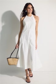 Haltered Textured Dress by Róhe