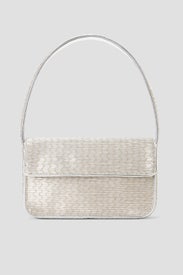 Silver Tommy Beaded Bag by Staud Accessories
