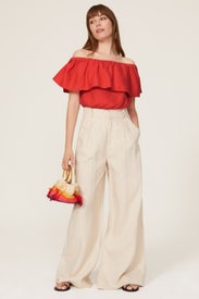 Terrace Off the Shoulder Top by Trina Turk