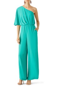Green Leo Jumpsuit by BCBGMAXAZRIA