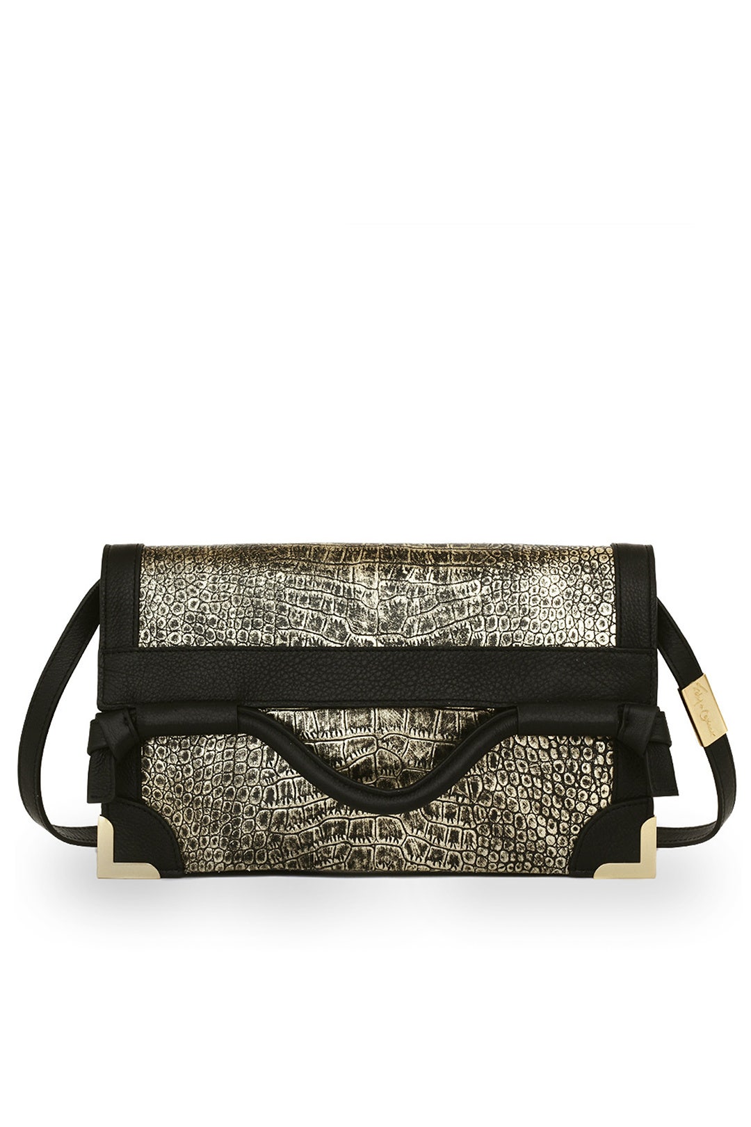Gold Framed Flap Cross Body by Foley + Corinna