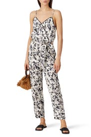 Satin Tank Jumpsuit by 525 America