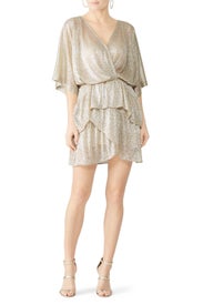 Sheer Gold Wide Dress by Iro