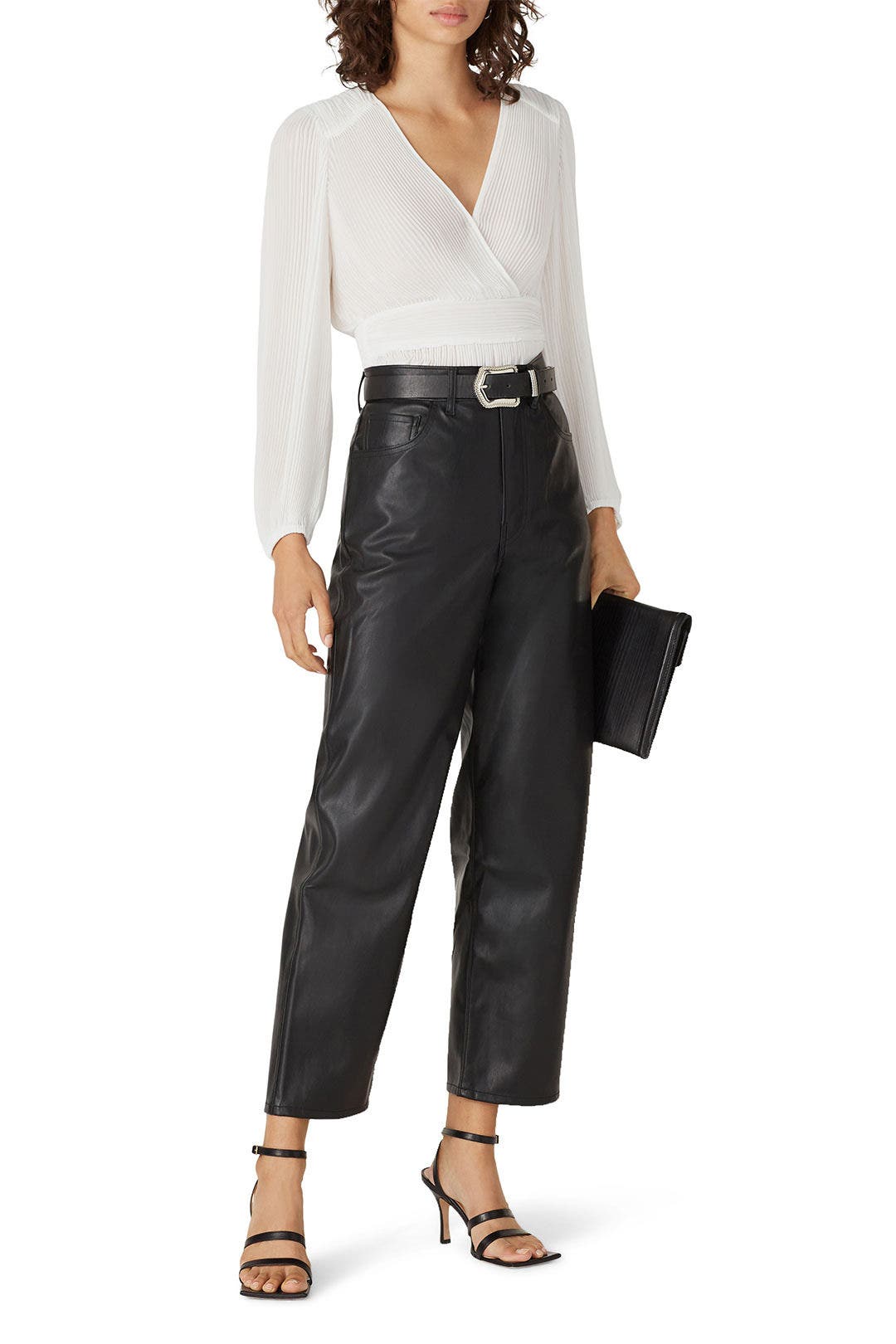 Sheer Pleated Heart Top by The Kooples 0