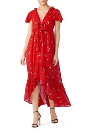 Pradera High Low Midi Dress by Line + Dot