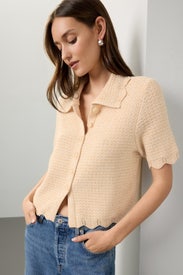 Crochet Button Shirt by Love, Whit by Whitney Port