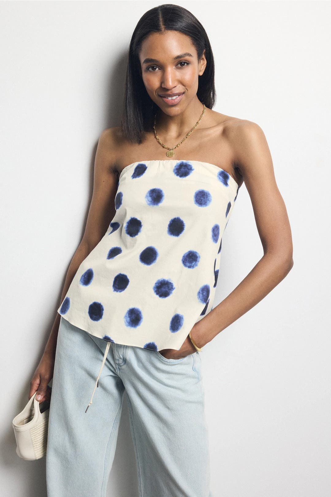 希少✨ Y's ワイズ DOT PRINT DRAPED TANK TOP M X33294.ORMU.1.jpg?preset=product