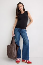 Jodie Ruched Rib Tank by ripe