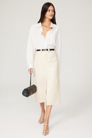 Faux Leather Alden Skirt by A.L.C.