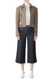 Checked Bomber Jacket by J.O.A.