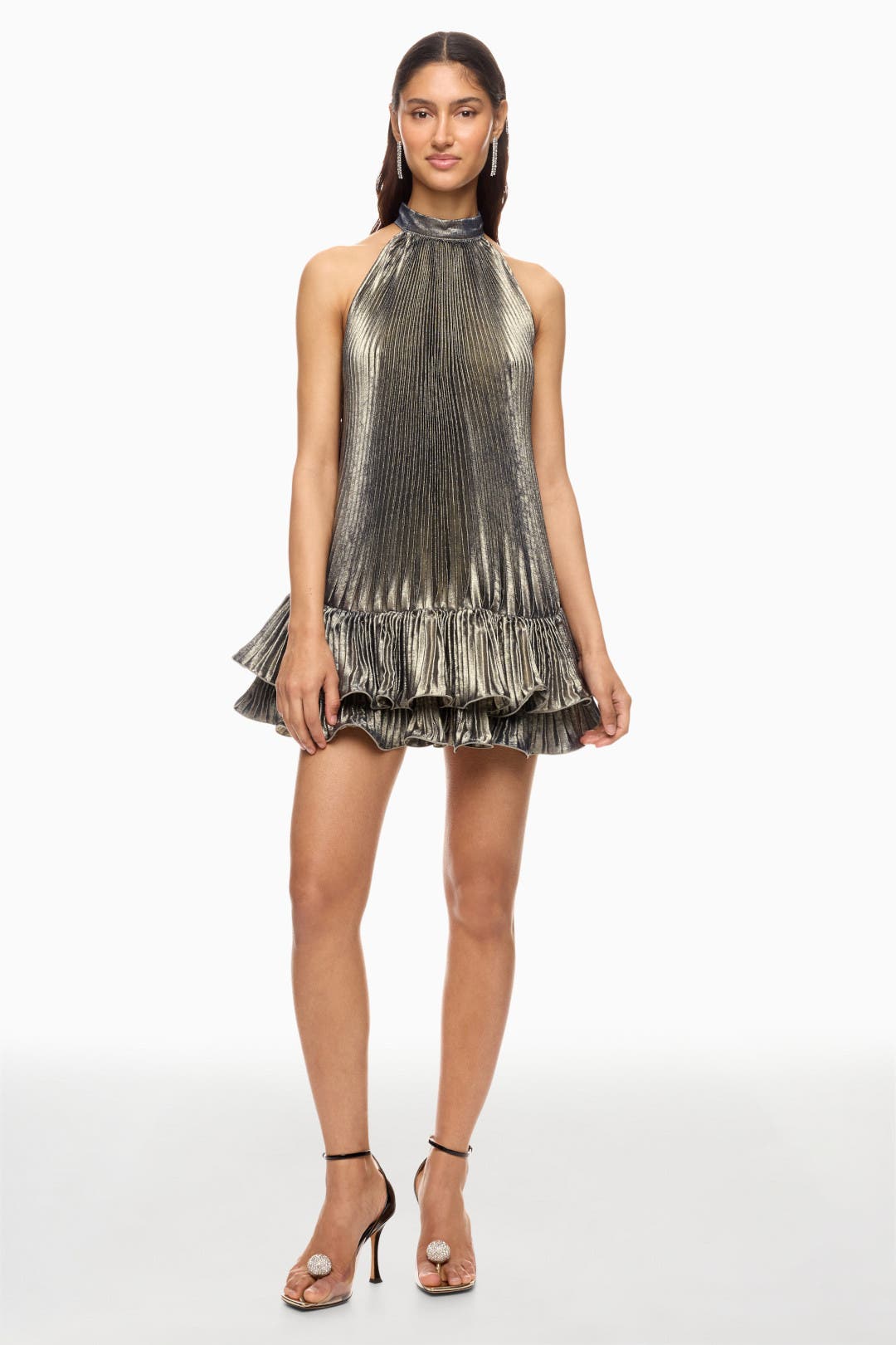 L'ide Soleil Mini Dress Green