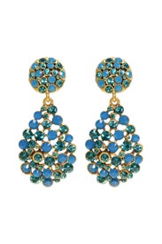 Ocean Pave Bouquet Earring by Oscar de la Renta