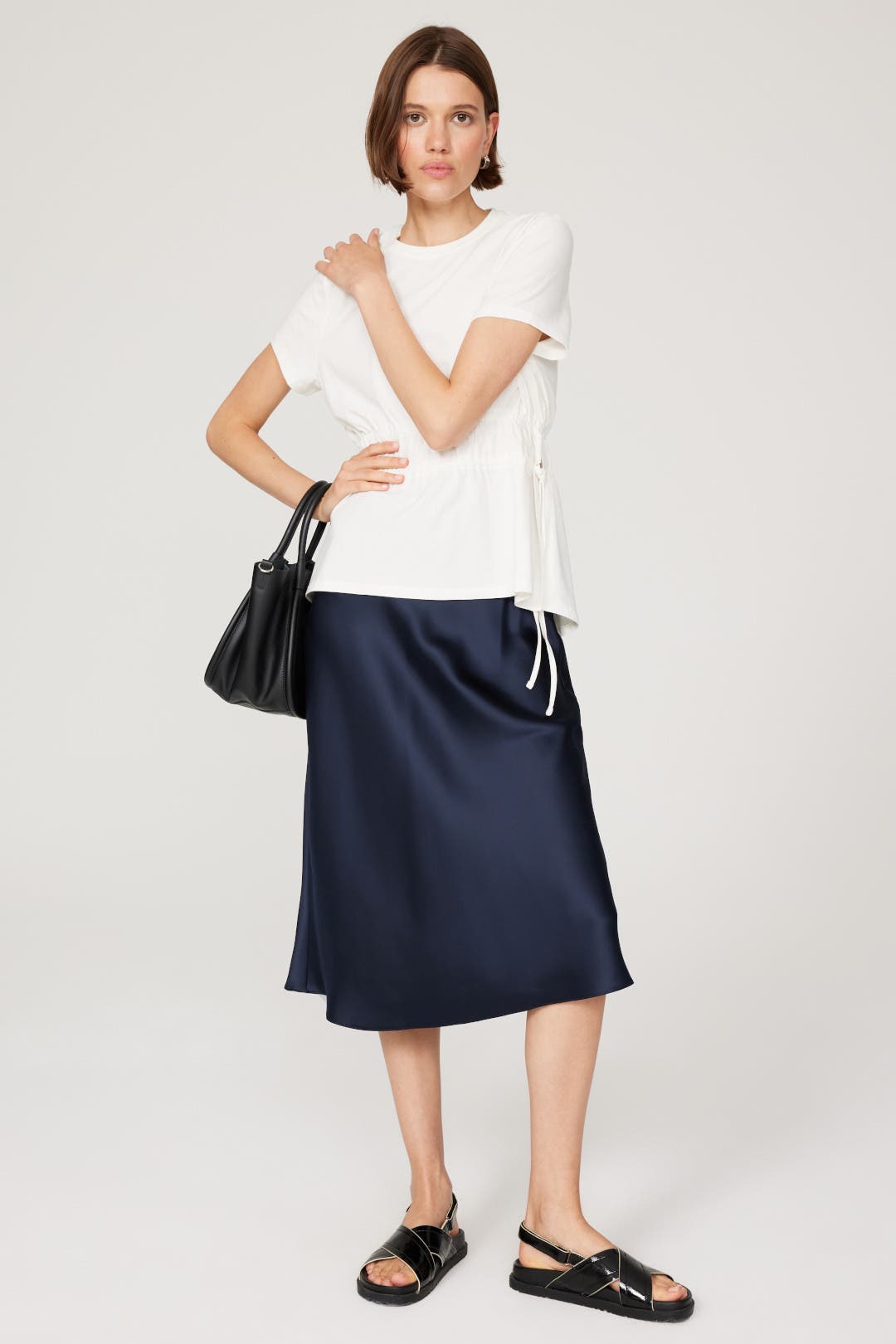Ruched Side Tie Top by Proenza Schouler White Label | Rent the Runway