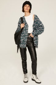 Blue Leopard Cardigan by R13