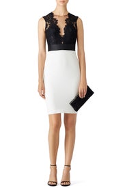 Black and White Midnight Sheath by Theia