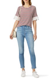 Shay Stripe Tee by B Collection by Bobeau