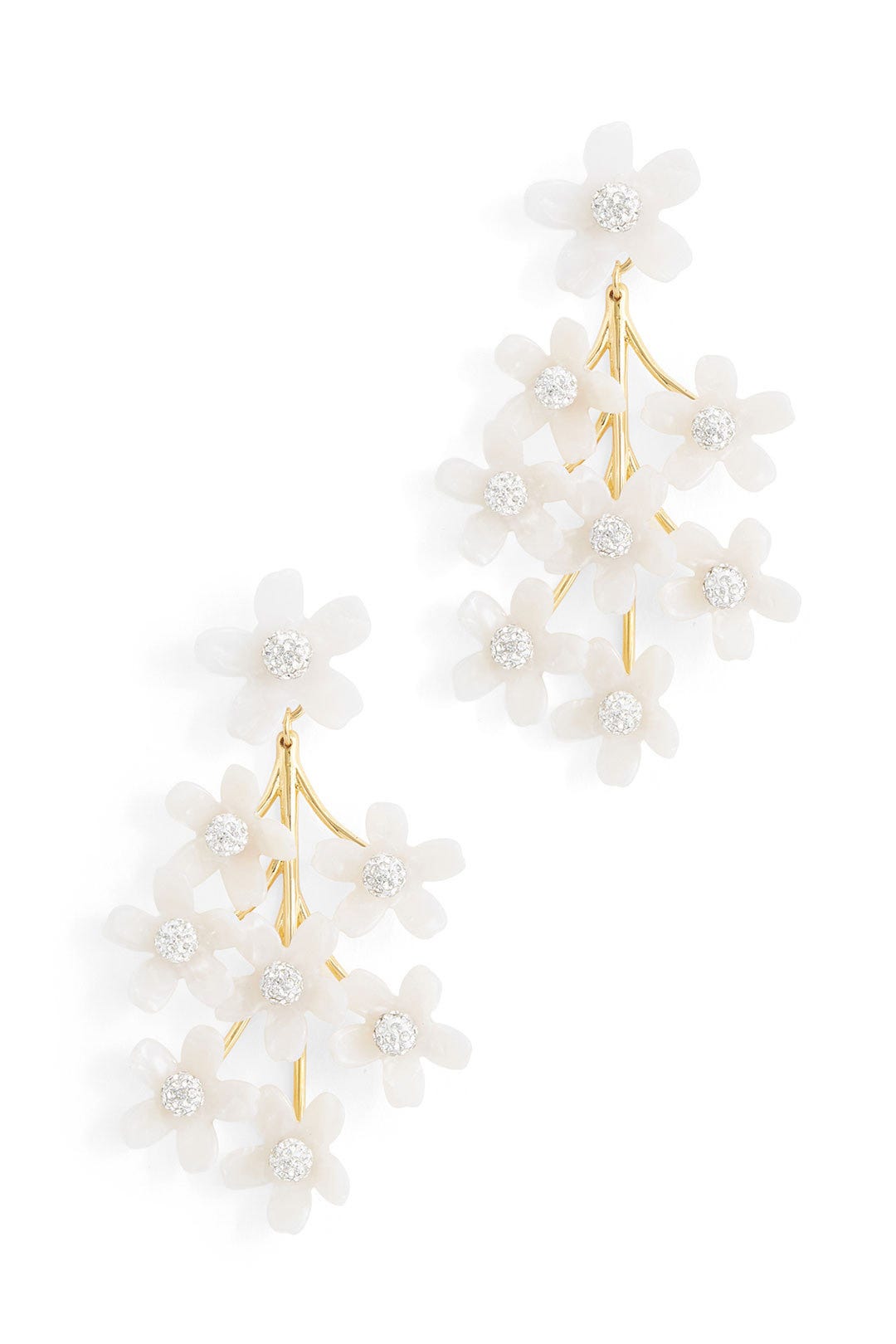 Garden Bouquet Chandelier Earrings by Lele Sadoughi