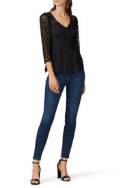 Leopard Lace Top by Nanette Lepore