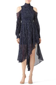 Navy Dot Maxi by StyleKeepers