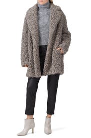 Faux Lamb Peacoat by Tibi