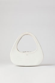 White Croc Swipe Bag by Coperni
