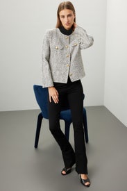 Grey Tweed Jacket by Derek Lam 10 Crosby x RTR