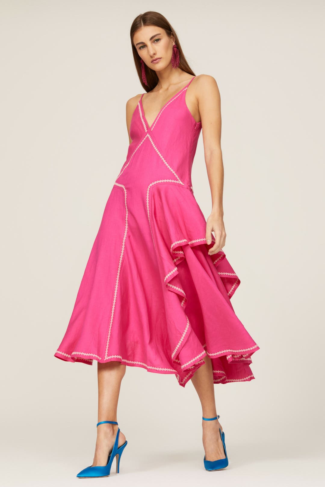 美品★ CROSS STRAP CUT DRESS ECC14.jpg