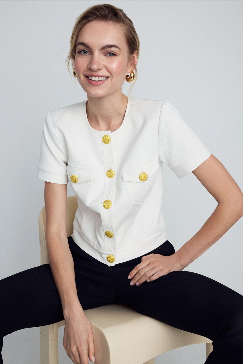Nawa Short Sleeve Jacket by L'agence - Photo 0