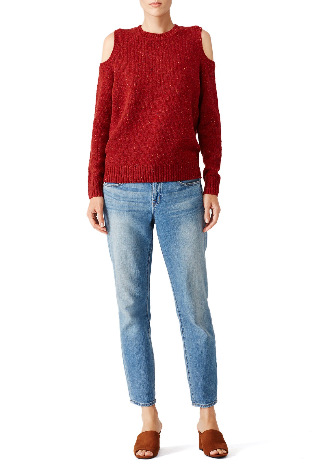 Red Page Cold Shoulder Sweater by Rebecca Minkoff 0