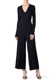 Navy Rib Jumpsuit by RACHEL ROY COLLECTION