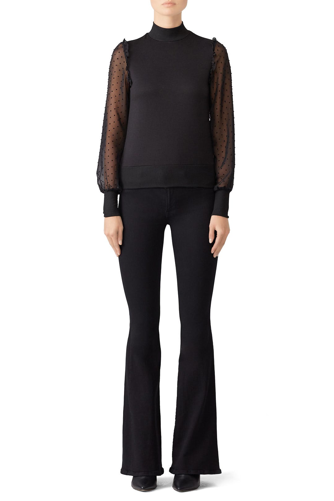 Dotted Sleeve Top by Slate & Willow 0