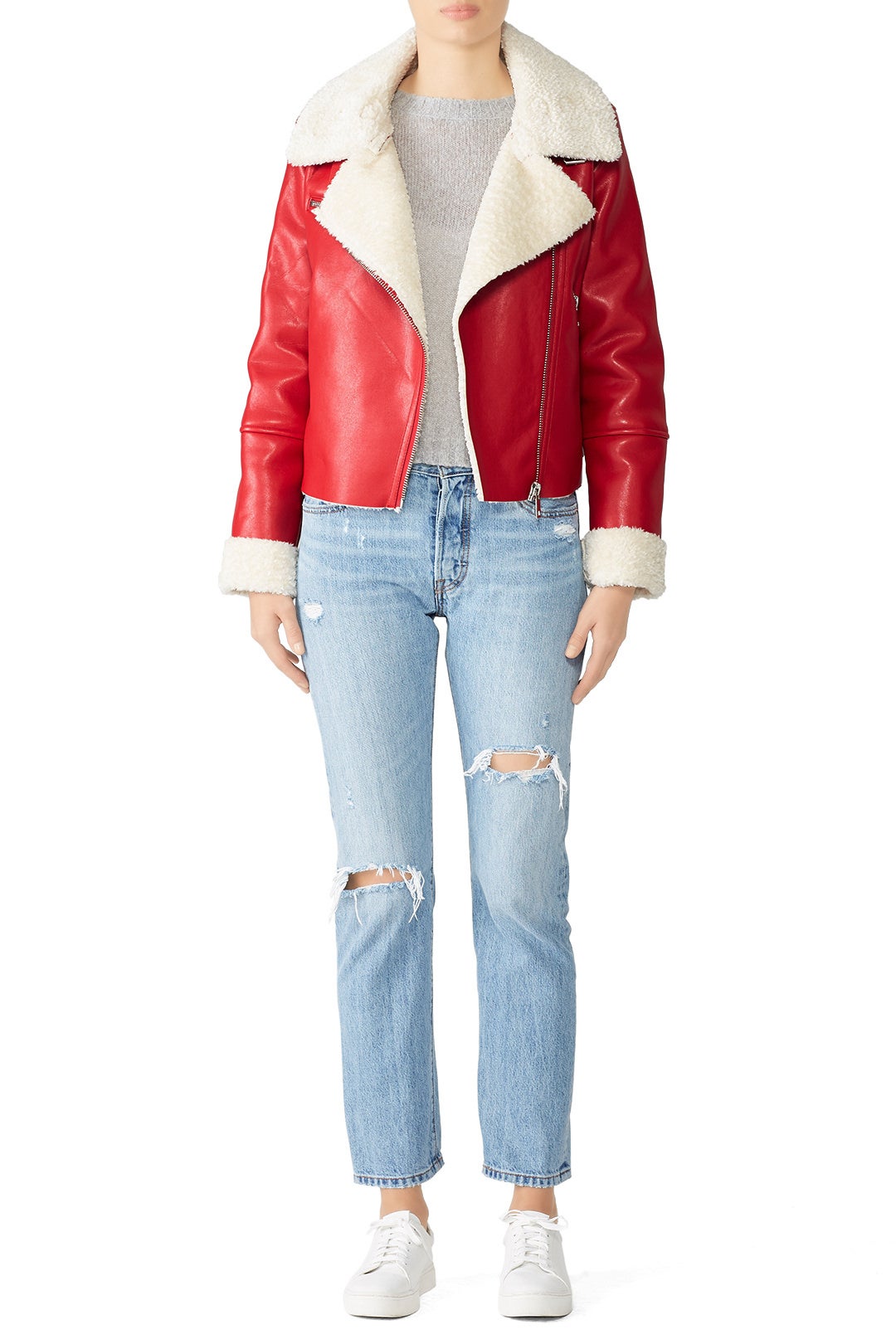 Non Denim Faux Leather Jacket by BLANKNYC 0