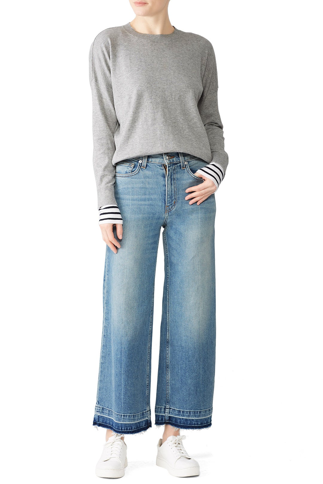 Striped Cuff Sweater by Derek Lam 10 Crosby 0