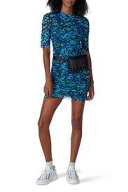 Printed Mesh Dress by GANNI