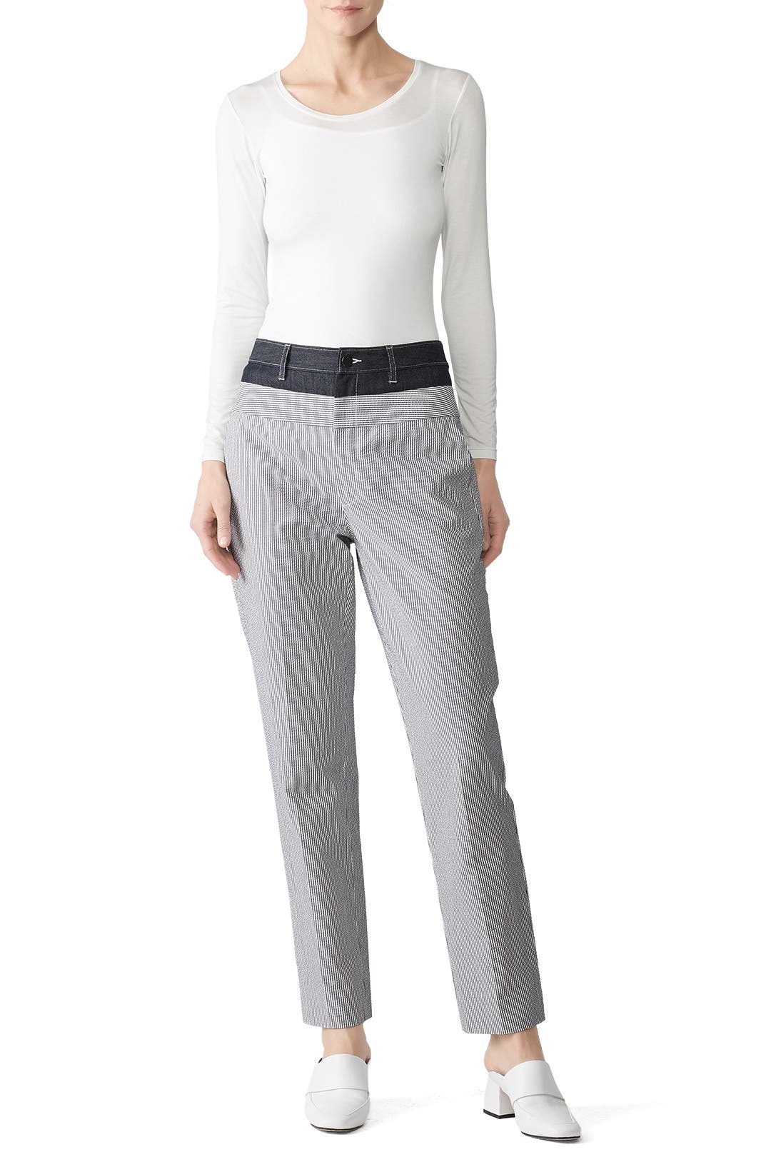 Striped Seersucker Pants by Jason Wu | Rent the Runway