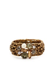 Jeweled Champagne Branch Cuff by Oscar de la Renta