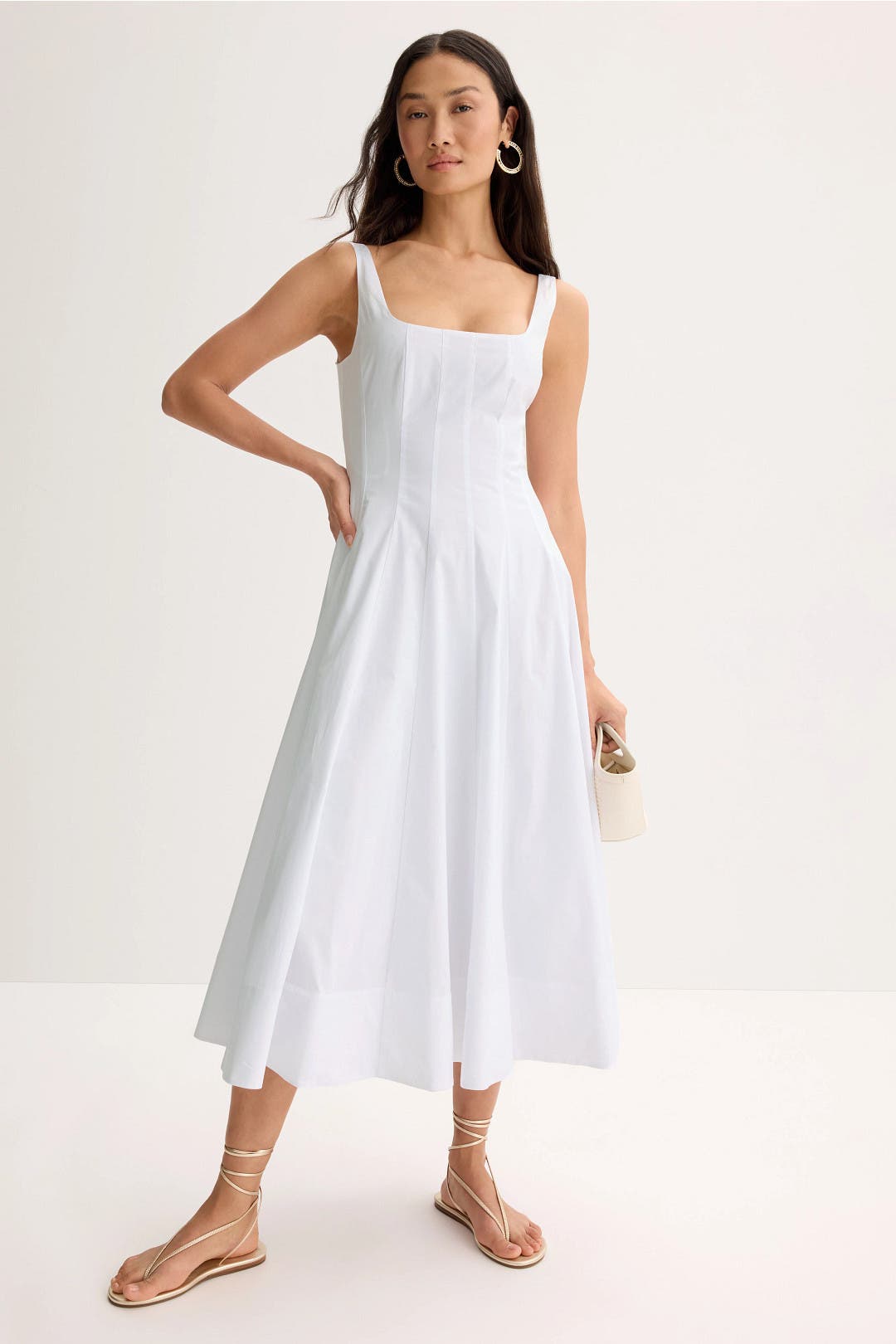 Staud White Wells Dress