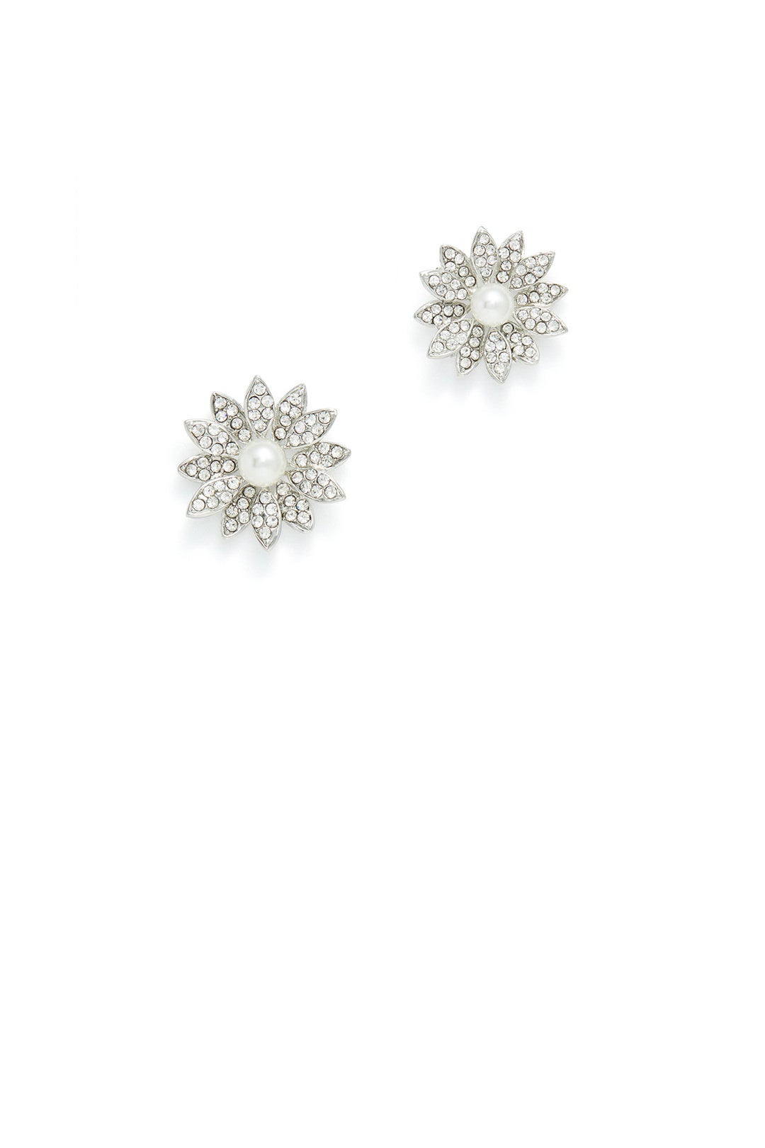 Pave Floral Studs by Slate & Willow Accessories