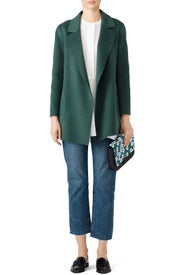 Green Clairene Coat by Theory