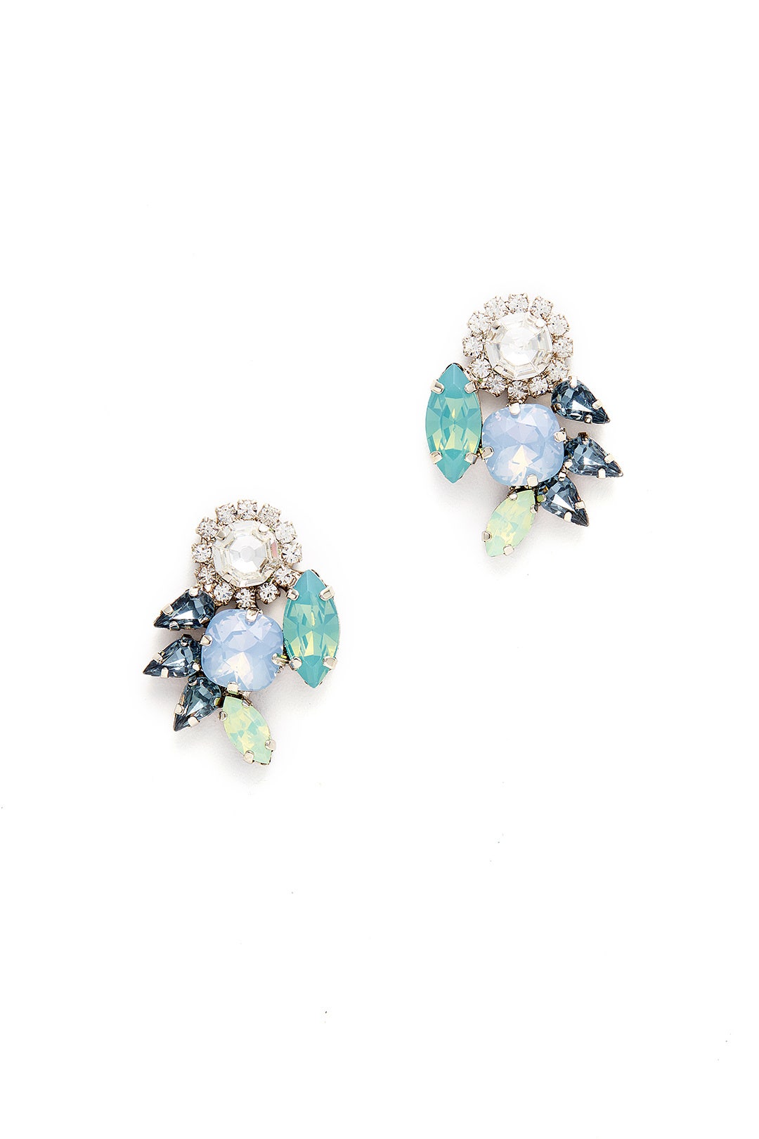 Midnight Emerald Crystal Cluster Studs by Tova