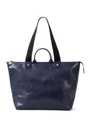 Navy Le Zip Sac Tote by Clare V.