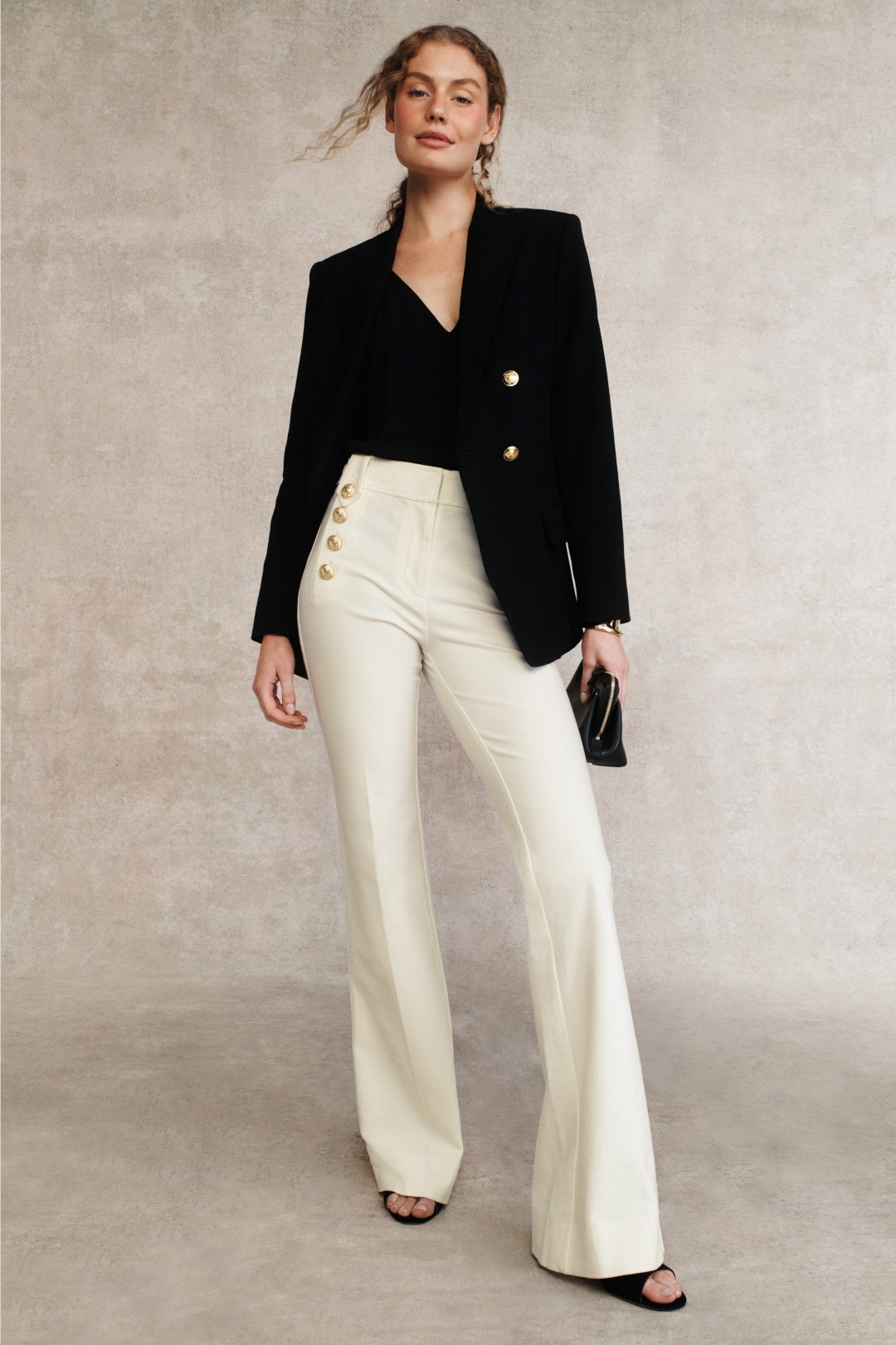 Robertson Flare Trousers With Sailor Buttons by Derek Lam 10 Crosby 0